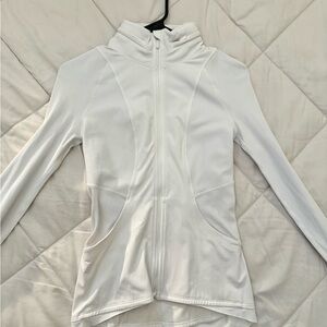 Lululemon White Zip Up